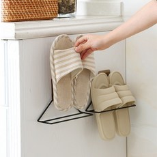 벽 접착식 슬리퍼 실내화 거치대 걸이 욕실 현관 화장실 꽂이