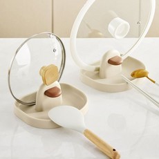 거치대 다기능 양방향 트레이 뚜껑걸이 정리대 물받이 조리도구 주방 59351PC 1(pc), 베이지 2p, 1개