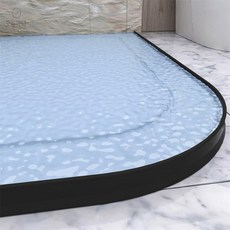 실리콘 물막이 T자형 욕실 주방 10cm 블랙 물막이테이프 욕실칸막이 실리콘가드