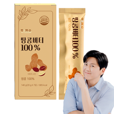 한포유 짜먹는 땅콩버터 100% 스틱, 7개, 20g