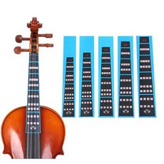 HOT SEAL 바이올린 핑거 가이드 스티커 지판 가이드 연 HOT SEAL Violin Finger Guide Sticker Fingerboard Guide Fretboard M, 검은색, 4/4