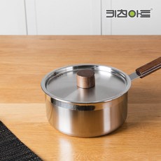 키친아트 멘토 인덕션 스텐냄비 편수, 18cm, 혼합 색상, 상세 설명 참조