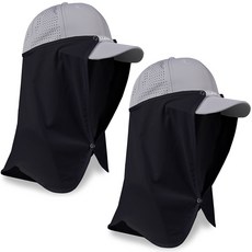 스타리프 에어쿨 CS5 얼굴 햇빛가리개, 블랙, 2개