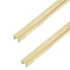 이지웨이건축자재 목문 레일 나무문 미닫이문 슬라이딩 도어 창호용 레일 오메가 호차 부속 ㄷ자 1800mm, 목문레일 (황동), 1) 평 1800mm