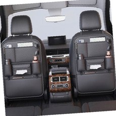 자동차 뒷좌석 시트 등받이 멀티 포켓 정리함 킥매트 보호 커버 차량 실내 수납, 상세페이지 참조, 1개