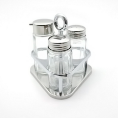 스텐 조미료통 3P 세트 글라스 양념통세트 소금통 후추통 간장통 고춧가루통, 1개