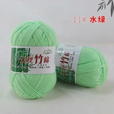 Tiansi 대나무 면사 숯 후크 바늘 스레드 니트릴 짠 DIY 직조 재료, 24 11