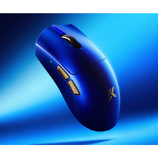 [스마트박스]MCHOSE K7 V2 Ultra+ 초경량 무선 게이밍 마우스 3955 센서 마그네틱 충전독 8K 폴링레이트, 블루골드, K7 V2Ultra+