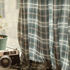 BAZAAR 深格紋窗簾, 暖灰色