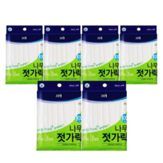 크린랲 이나우스 나무젓가락, 100개입, 6개