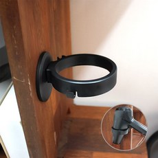 거치대 부착식 욕실선반 헤어드라이기 블랙