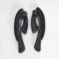 의자 게이밍체어 회전식 핸들 액세서리 팔걸이 손잡이, 두꺼워진 블랙 프레임 메시 천 스타일 세트