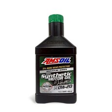 AMSOIL Signature Series 全合成機油 SAE 0W-20，卓越引擎保護與清潔, 0w20, 1個, 1L