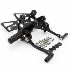가와사키 닌자 250R 오토바이 CNC 알루미늄 리어셋 풋페그 발받침 페달, 01 Black, 01 CHINA