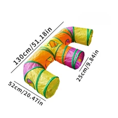 새로운 크리에이티브 S 웨이 T 고양이 놀이 터널 접이식 실내 애완 동물 인터랙티브 튜브 새끼 운동 용품, 01 Tunnel E