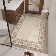 硅藻泥現代簡約家用吸水速幹浴室地墊 120x120cm