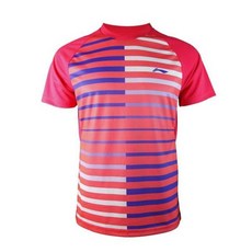 리닝 남성 트레닝복 반팔티 남자 배드민턴 티 레드 한필마트