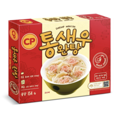 코스트코 CP 통 새우 완탕 154g x 4팩 48개 새우 만두 새우탕 아이스박스포장 태국, 4개