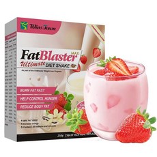 有間美妝優選店 Original Loss Slim Shake Fat Blaster Milk Slim Drops 瘦身奶昔 阻斷脂肪 快速瘦身, 1個, Strawberry flavored