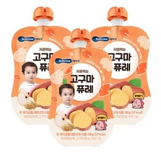 베베쿡 처음먹는 퓨레 80g, 고구마 퓨레, 3개