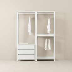포더홈 이든 드레스룸 1600 서랍형 C 타입, 화이트
