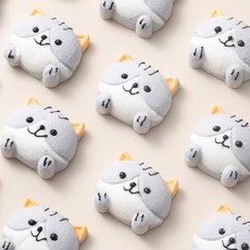 고양이 마시멜로우 베이킹 데코 케이크 디저트 장식 40개입, 10_미니 오리 40개입