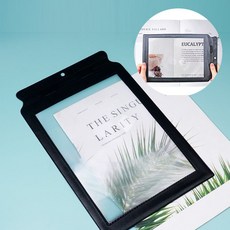사각 가죽 슬림 독서 대형 돋보기 확대경 카드형 책갈피 신문 책 보기 부모님 할머니 할아버지 선물, 1개