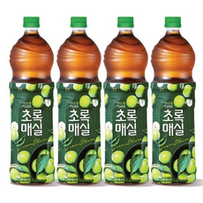 초록매실 매실음료 1.5L, 1500ml, 4개