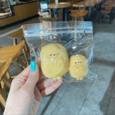 도레아 말랑이 스퀴시 캐릭터 스트레스볼 촉감 힐링, 1세트, 옵션10 더블 감자 말랑이