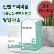 바른 엽산 400 영양제 비타민 B12 아연 임산부 영양제 진앤, 1개, 60정