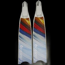 오리발 롱핀스티커 수영 튜닝 방수 글리터 시트지 반사, 오일 페인팅 멀티컬러