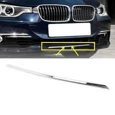 자동차 앞 범퍼 커버 스트립 트림 블랙 크롬 교체 BMW 3 시리즈 2012, 01 Chrome