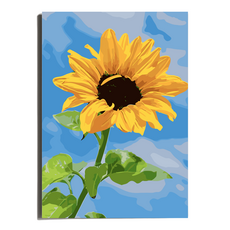 원그리드 DIY 명화그리기 세트 캔버스 유화그리기, 선플라워, 1개