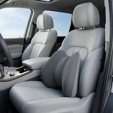 YF 메모리폼 자동차 허리 유추 골반 보호 쿠션 의자 등받이 쿠션, 1개, 그레이