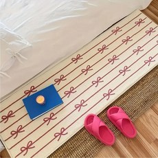 발매트 리본 주방 욕실러그 발매트 거실 매트 KK954 pow+89936lX, 레드40x120cm