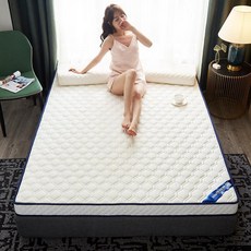 두꺼운 매트리스 꿀잠 푹신한 폭신한 기숙사 라텍스 접이식 손님용, 1cm, 퓨어화이트 5cm 항균 방습