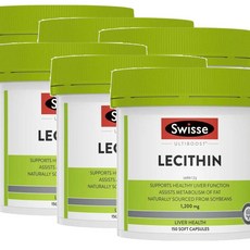 스위스 레시틴 1200mg Swisse Lecithin, 6개, 150정