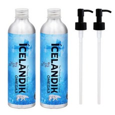 아이슬랜딕글래셜 반려동물 헤링 오일 영양제, 250ml, 오메가3, 2개