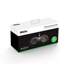 八位堂 8bitdo M30 有線控制器 格鬥手把 搖桿 快打旋風6 XBOX Series ONE PC通用, 黑色有線控制器, 1個