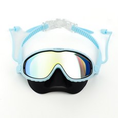다이비프로 하프커버 어린이 수경 스노쿨링 물안경, 1개, 아이스크래프트 미러(블랙)