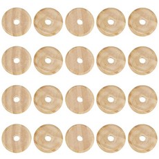 BENECREAT 베네크리트 우드 원형 비즈 50.5mm 20개입 DIY 수공예 재료