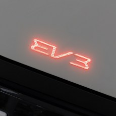 [오카] 2025 EV3 호환상품 리어 레터링 반사 포인트 튜닝 스티커, 1세트, 레드
