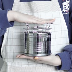 스테인레스 주방도구통 물빠짐수저통 원형 조리도구통 (중), 원형펀칭수저통_중