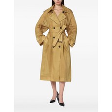 마크켄리도미노탄 더블 브레스티드 벨트 트렌치코트