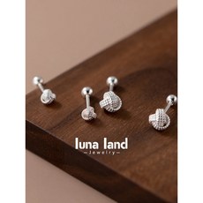 VERA SILVER 國潮風999純銀螺絲擰式耳針 個性耳環