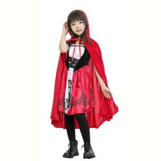 WULA 小紅帽服裝 紅色斗篷 萬聖節派對服裝