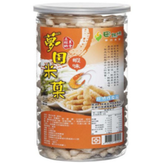 宜蘭縣五結鄉農會 夢田米菓 蝦味 米菓 米餅 糙米 非油炸, 80g, 1個
