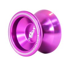 MAGICYOYO T5 閤金YOYO球溜溜球 金屬悠悠球入門玩具 USB充電, 紫色,54.00mm, 1個