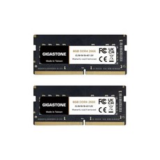 메모리 노트북 전용 DDR4 GIGASTONE 8GBx2매16GB Kit DDR4 2666MHz2400MHz 또는 2133MHz
