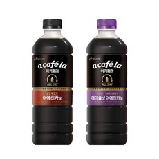 빙그레 아카페라 올데이 헤이즐넛 & 아메리카노 블랙 1000ml 6개씩 12개입